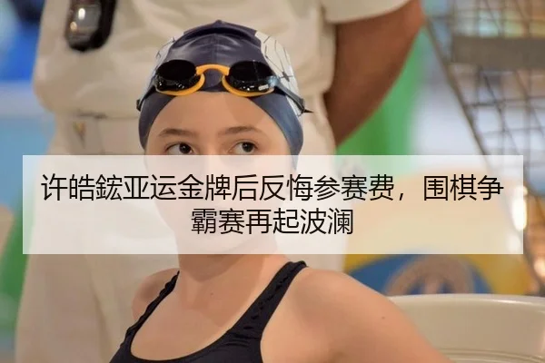 许皓鋐亚运金牌后反悔参赛费，围棋争霸赛再起波澜